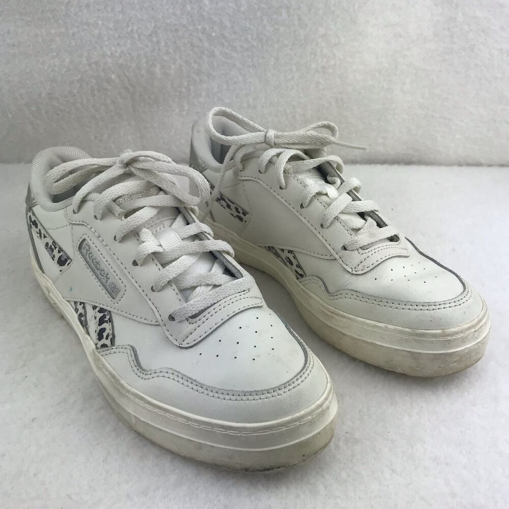 Reebok Classic Shoes Women's White Animal Print Low Top Casual Sneakers Size 6